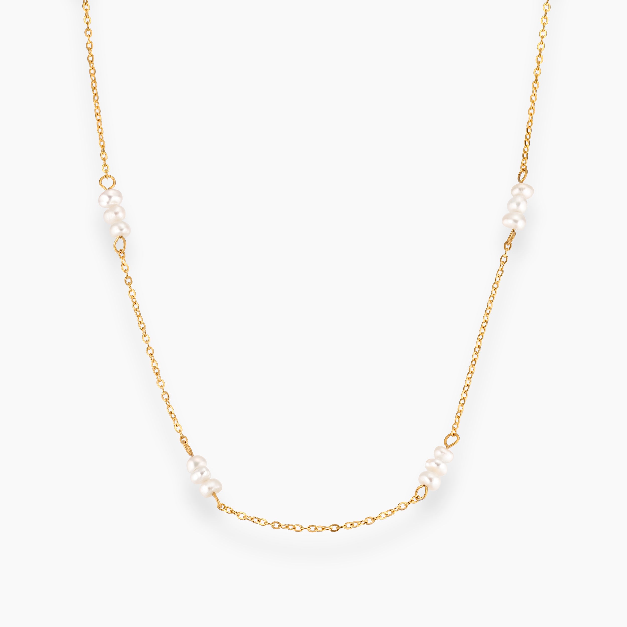 OCEAN HALSBAND MED 18 PÄRLOR