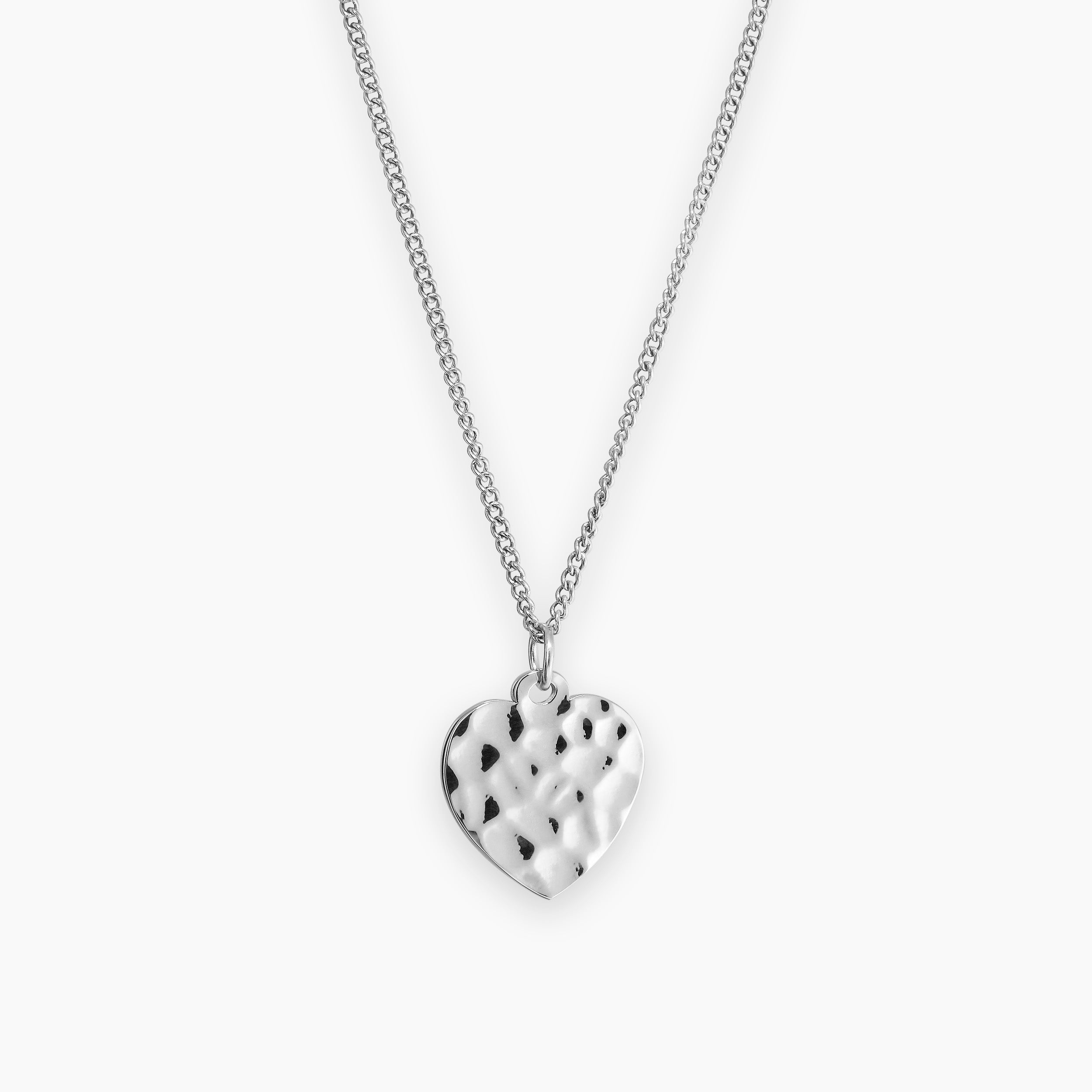 HJÄRTA HALSBAND HAMMERED