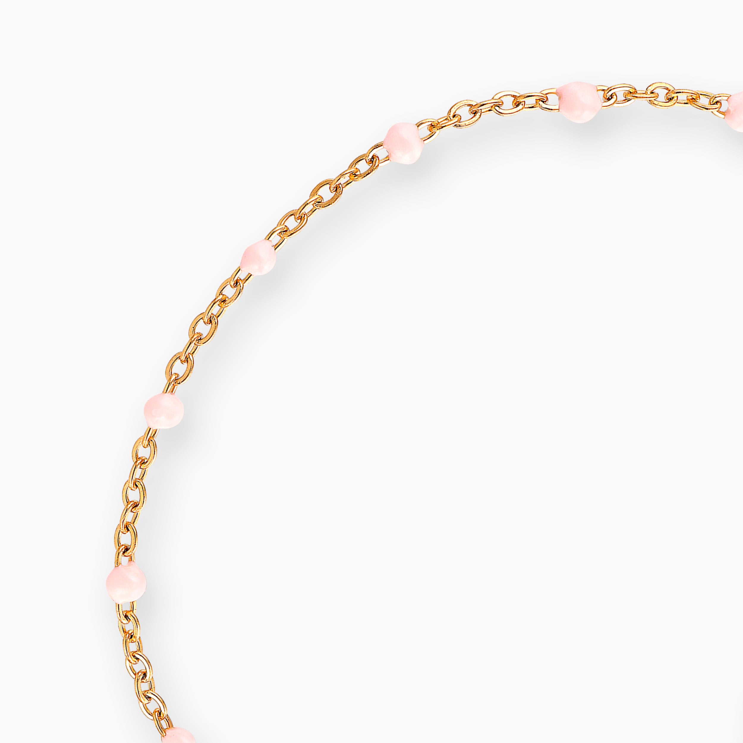 COLORE ARMBAND MED ROSA EMALJER