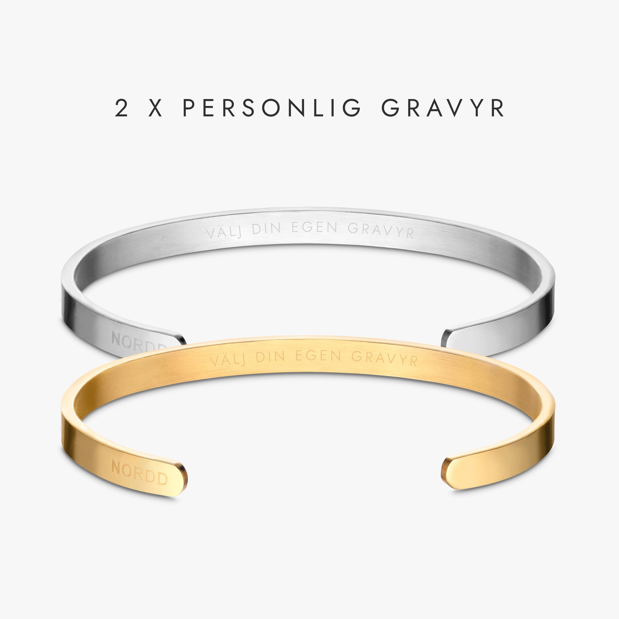 2 x PERSONLIG GRAVYR