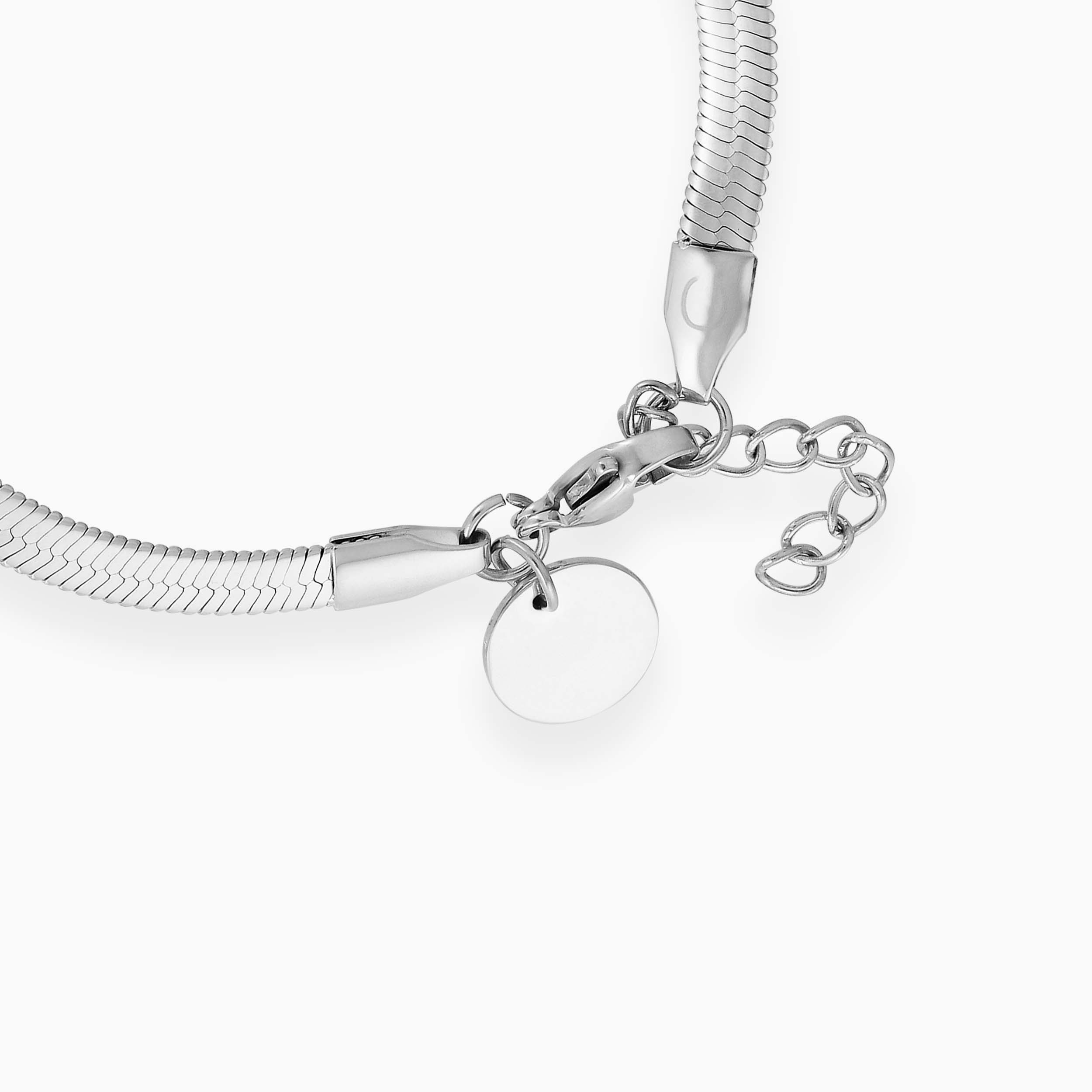 SNAKE ARMBAND SILVER 4MM