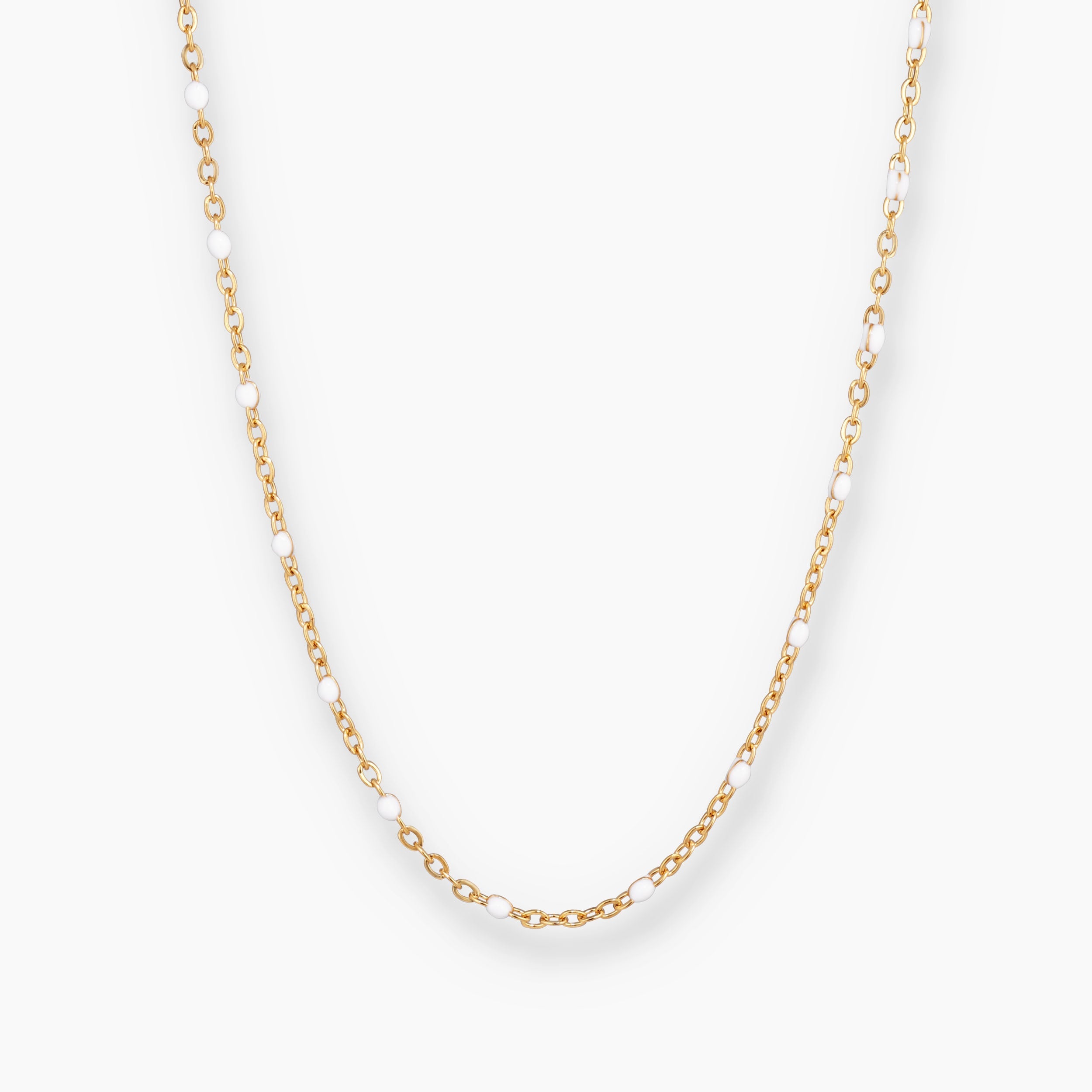 COLORE HALSBAND MED VITA EMALJER