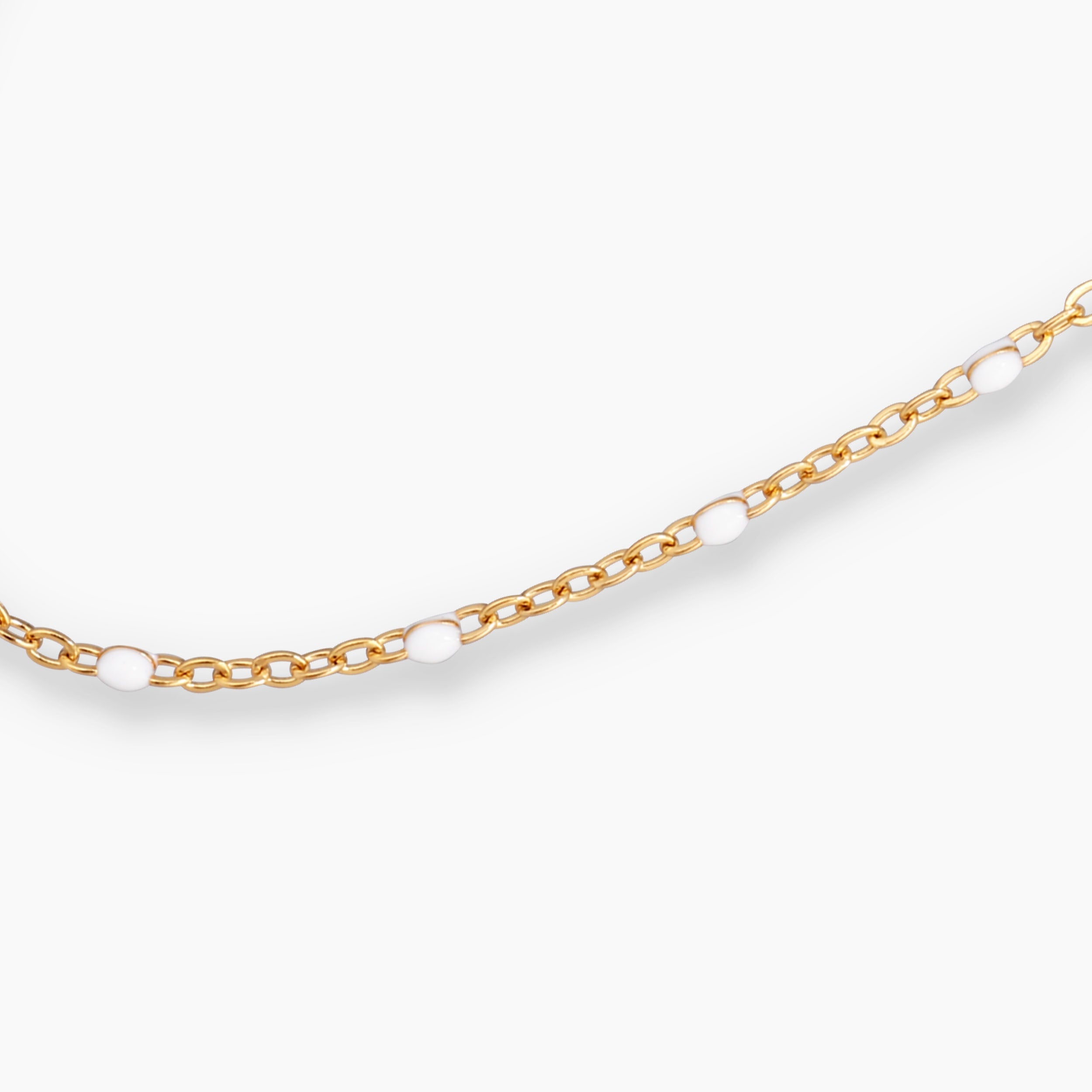 COLORE HALSBAND MED VITA EMALJER
