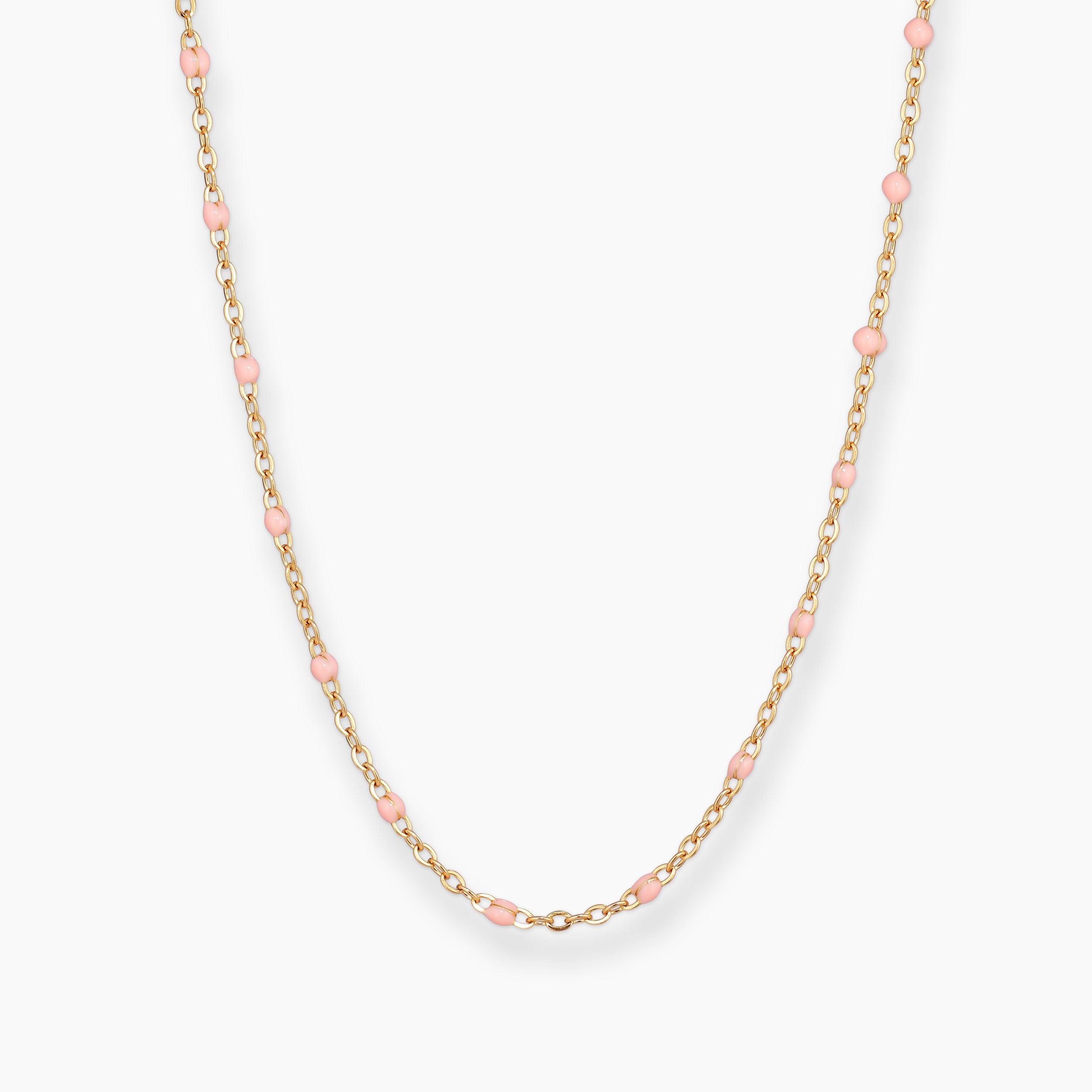 COLORE HALSBAND MED LJUSROSA EMALJ