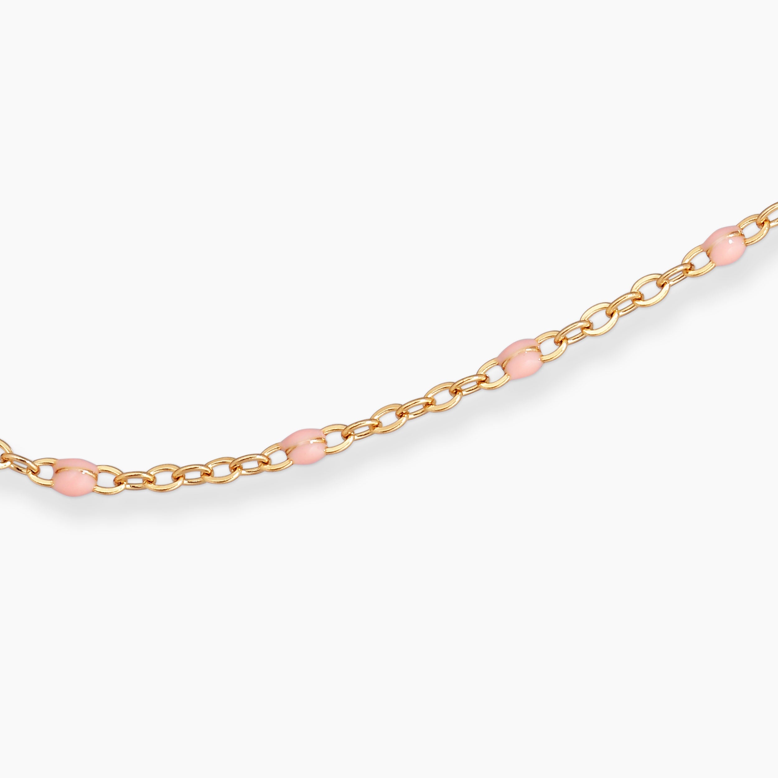 COLORE HALSBAND MED LJUSROSA EMALJ