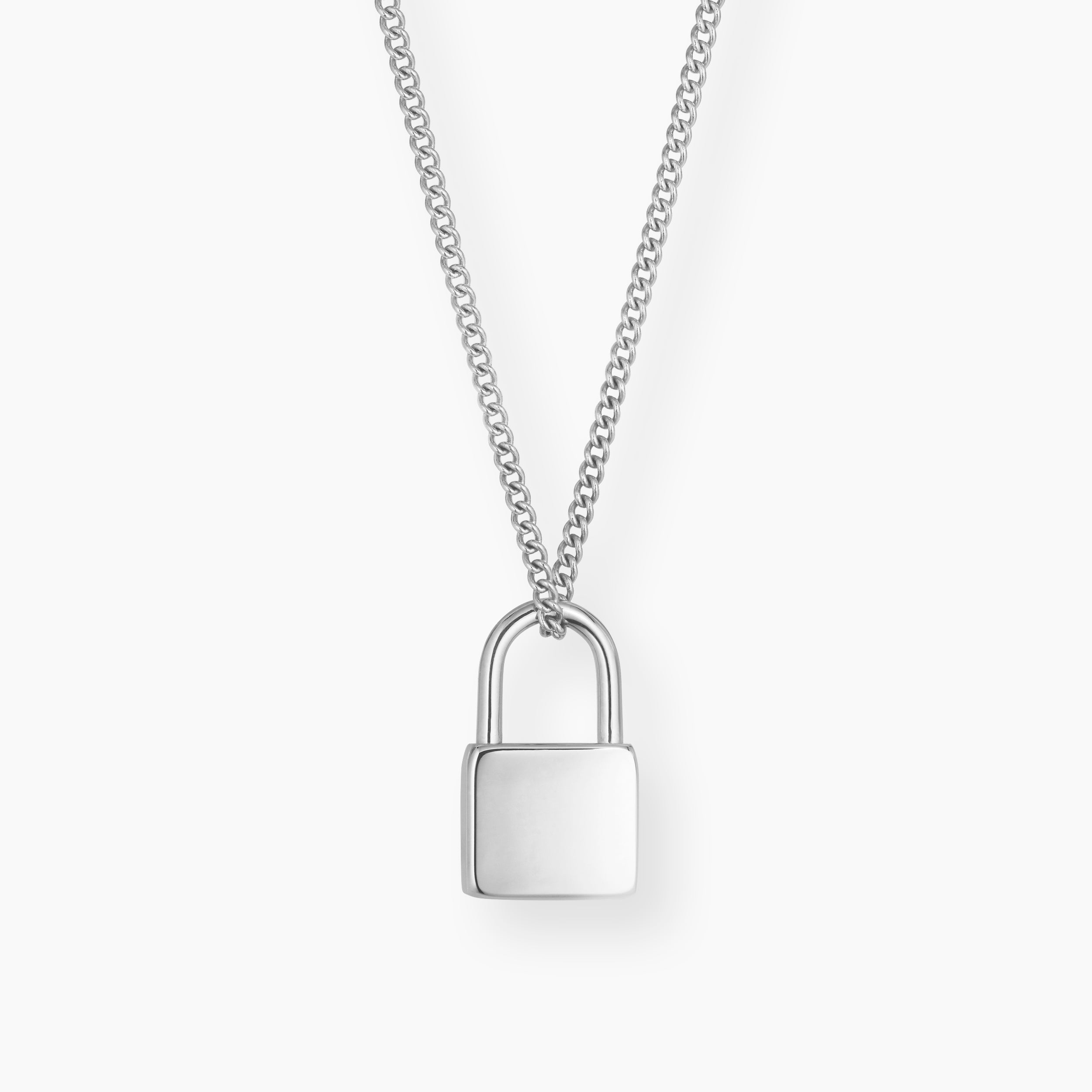 LÅS HALSBAND SILVER