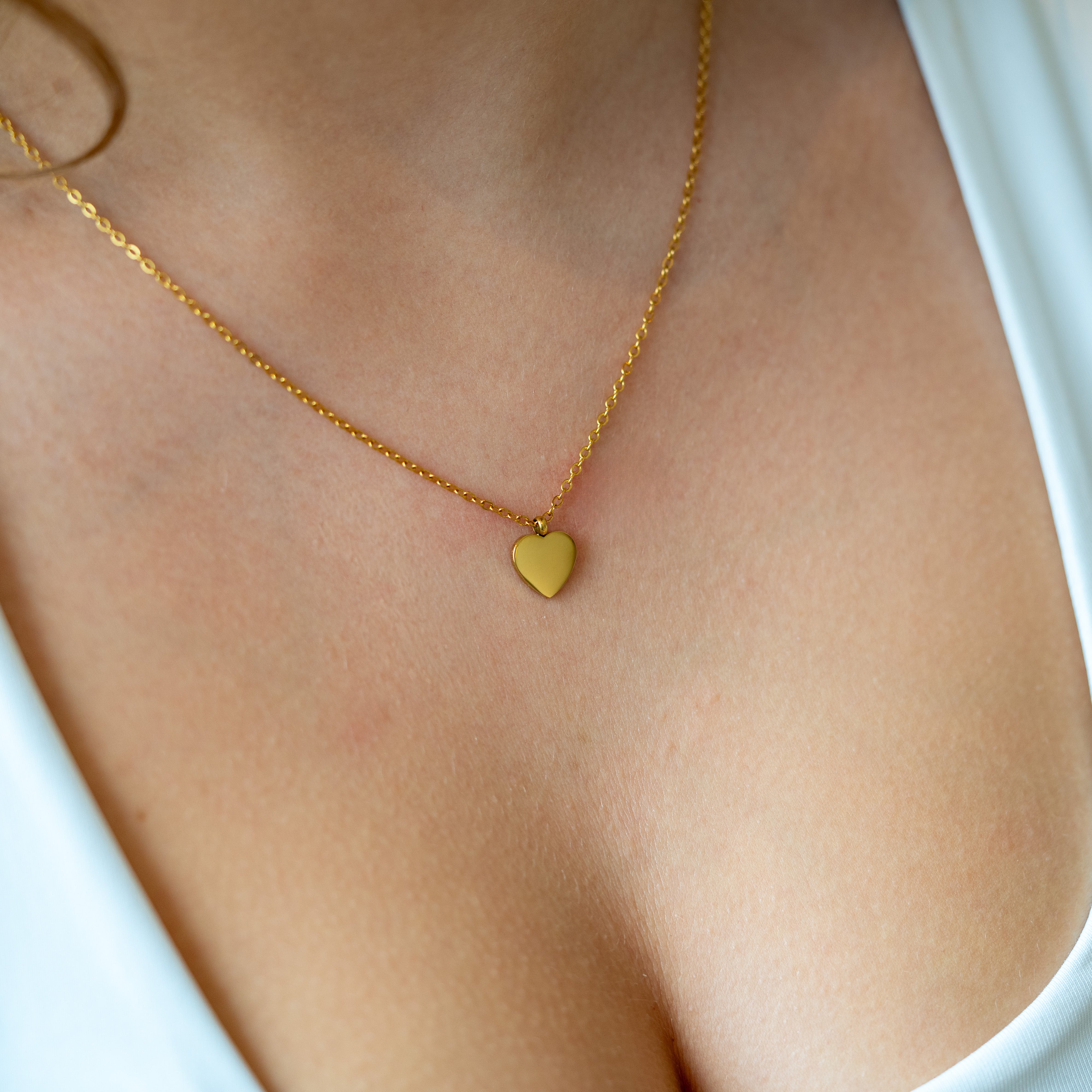 MINI HJÄRTA HALSBAND GULD