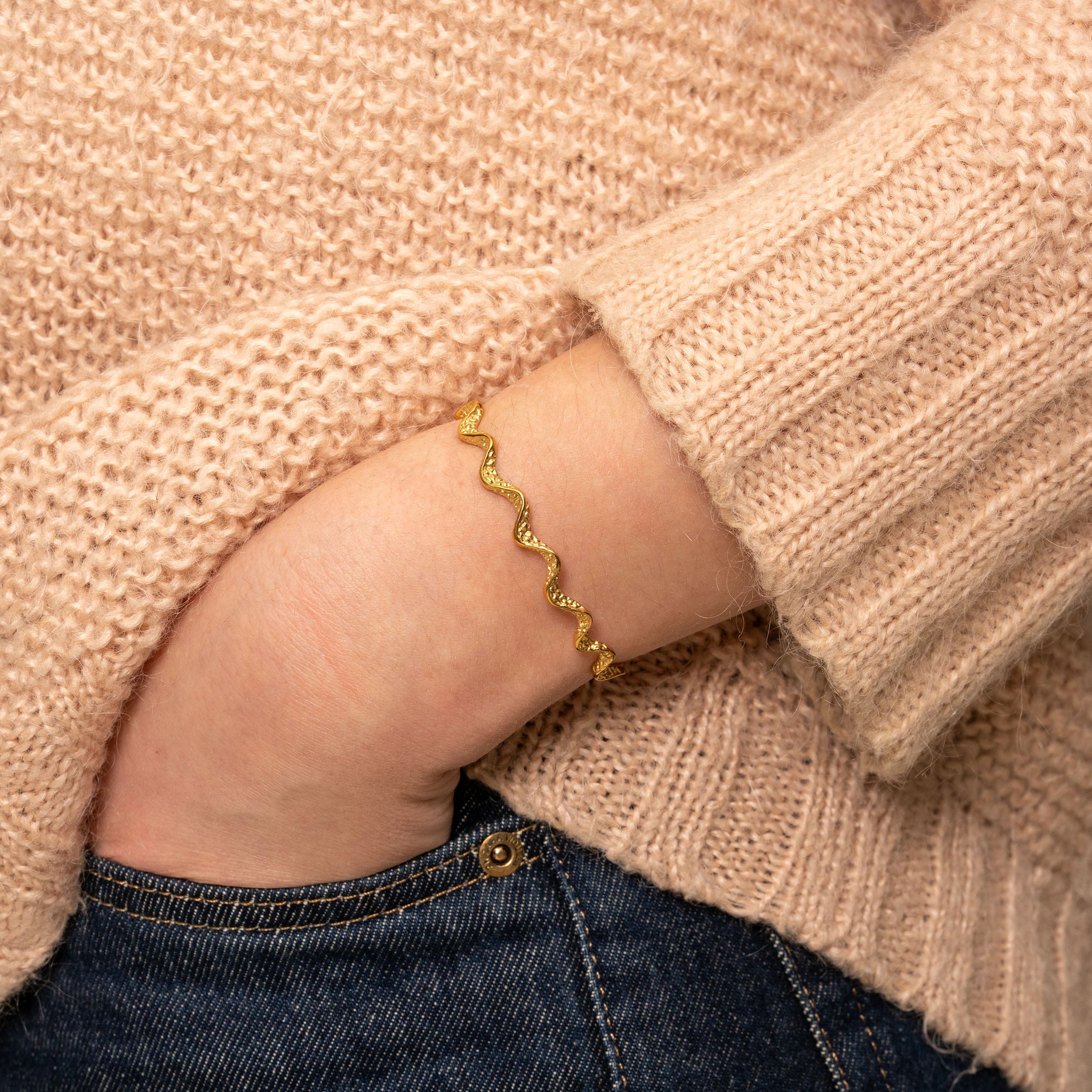 WAVES MOON SLIM JUSTERBAR ARMBAND