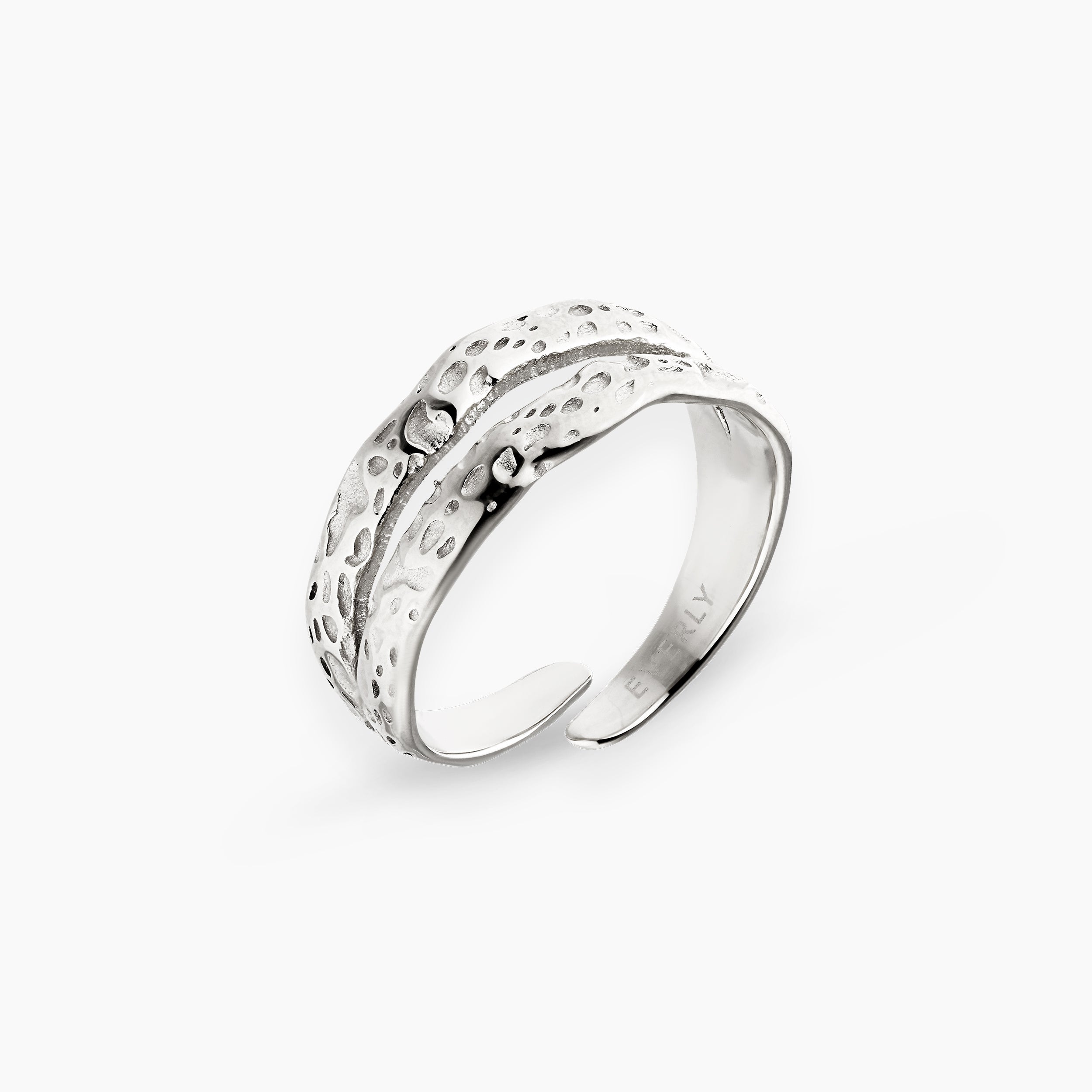 MOON JUSTERBAR TWIN RING