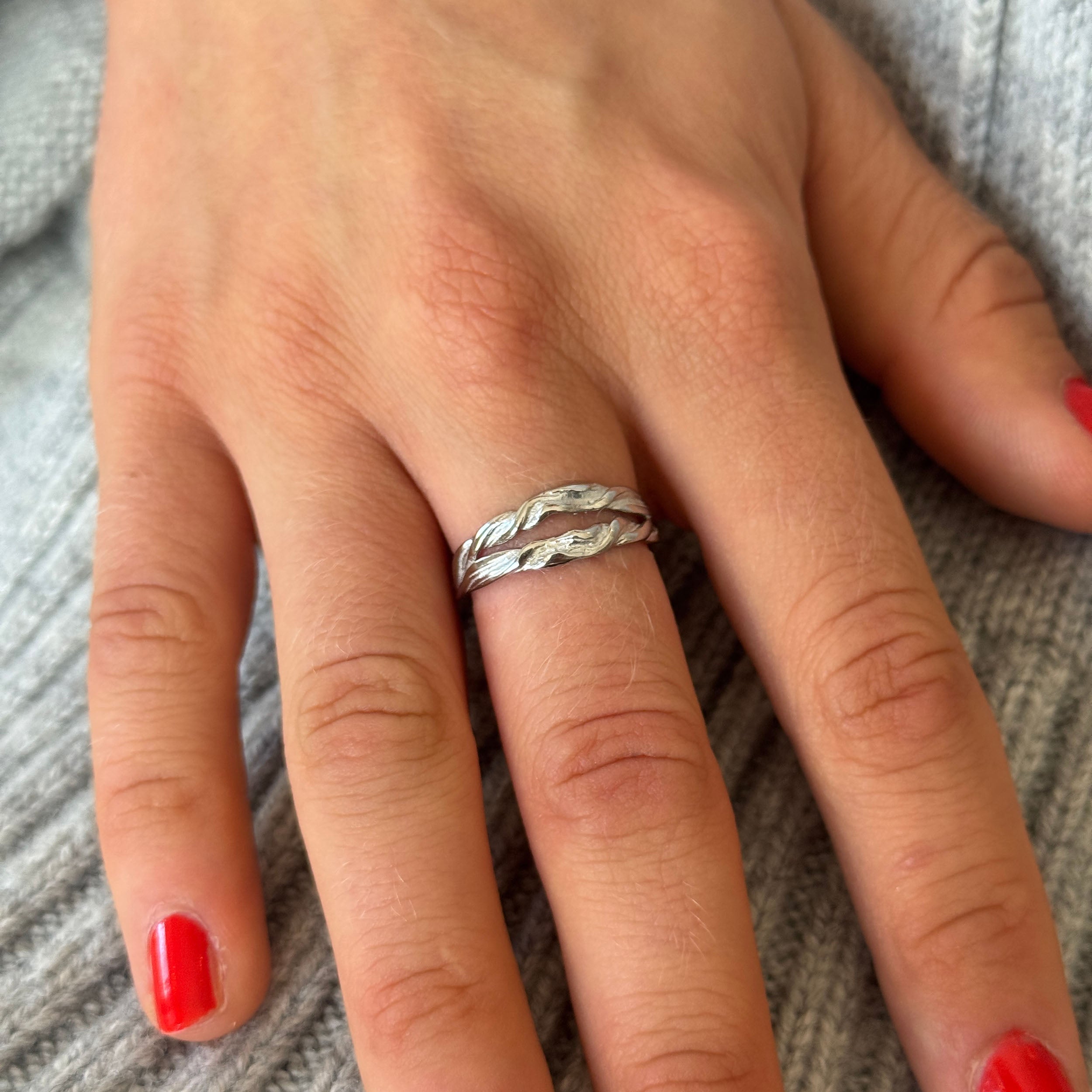 TWIST JUSTERBAR TWIN RING