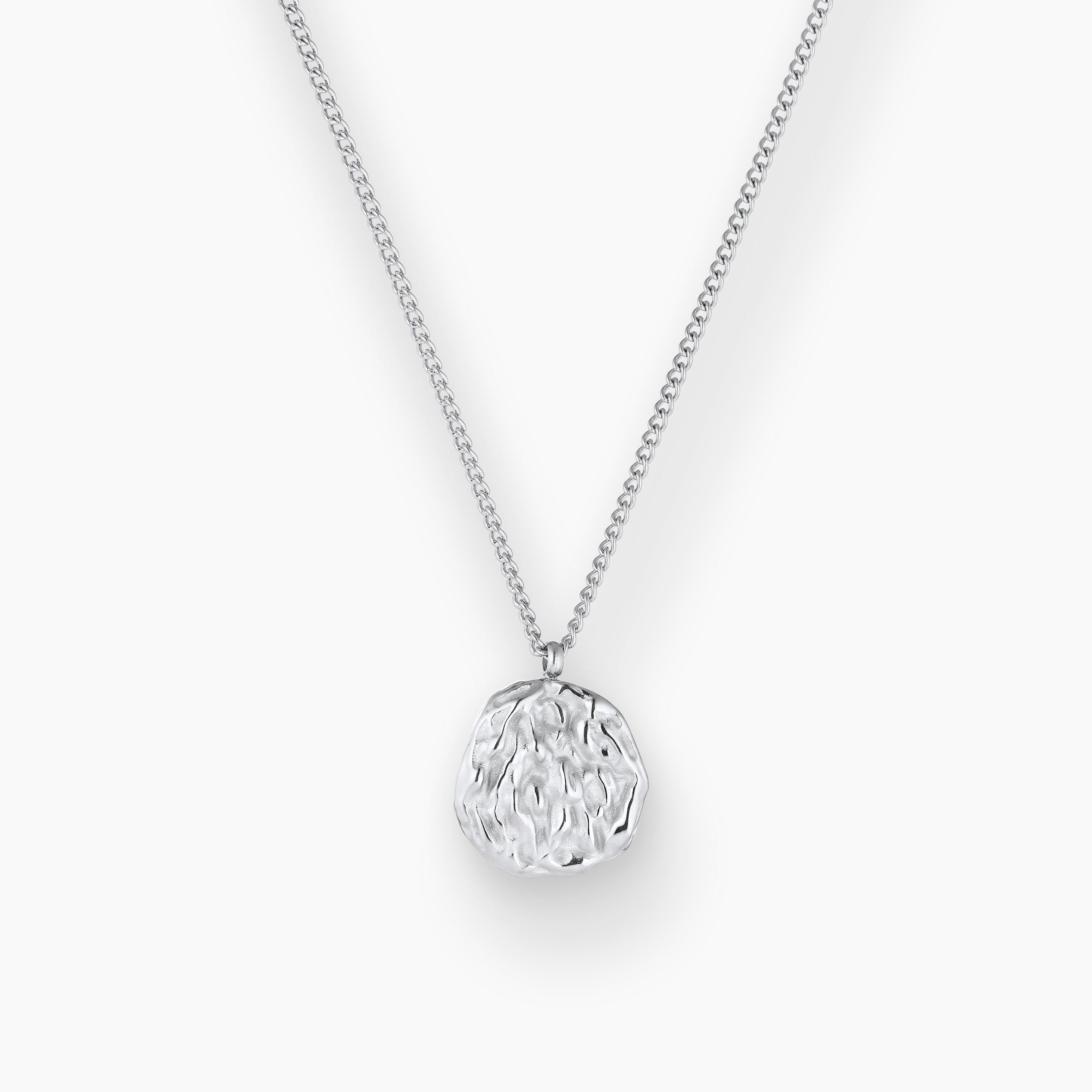 WAVY HALSBAND RUNT SILVER